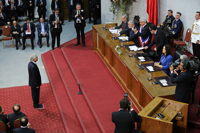 Andrés Chadwick Piñera jura como Ministro del Interior y Seguridad Pública.